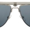 Picture of VERSACE Light Grey Mirror Black Pilot Men's Sunglasses