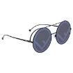 Picture of FENDI Silver Mirrored Round Ladies Sunglasses