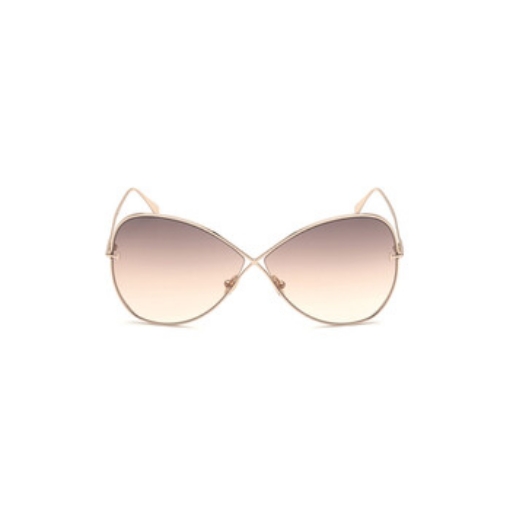 Picture of TOM FORD Nickie Light Brown Gradient Butterfly Ladies Sunglasses