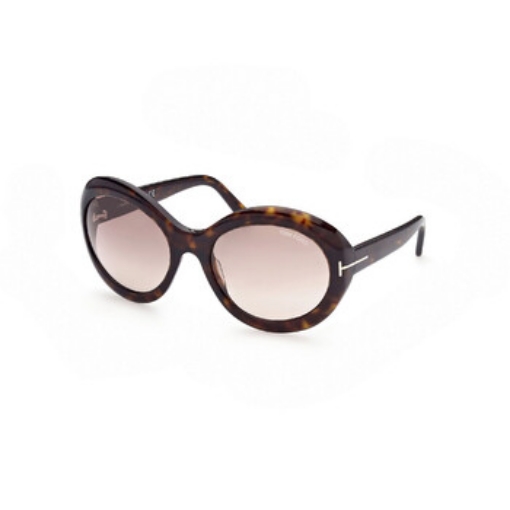 Picture of TOM FORD Liya Brown Gradient Round Ladies Sunglasses