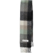 Picture of ACNE STUDIOS Green/Grey/Black Mohair Checked Scarf