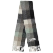 Picture of ACNE STUDIOS Green/Grey/Black Mohair Checked Scarf
