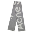 Picture of ACNE STUDIOS Logo Wool Blend Frayed Scarf