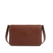 Picture of BURBERRY Tan Small Leather Logo Debossed Crossbody Bag