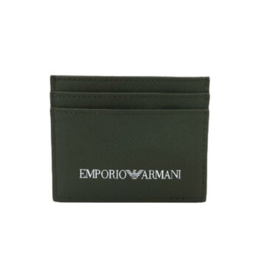 Picture of EMPORIO ARMANI Green Men's Classic Logo Multilayer Card Holder
