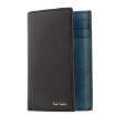 Picture of PAUL SMITH Men's Black Leather Logo Print 6cc Wallet