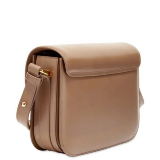 Picture of A.P.C. Sandy Taupe Grace Leather Shoulder Bag