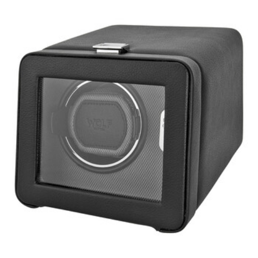 Picture of WOLF Windsor Module 2.5 Black Leather Single Watch Winder