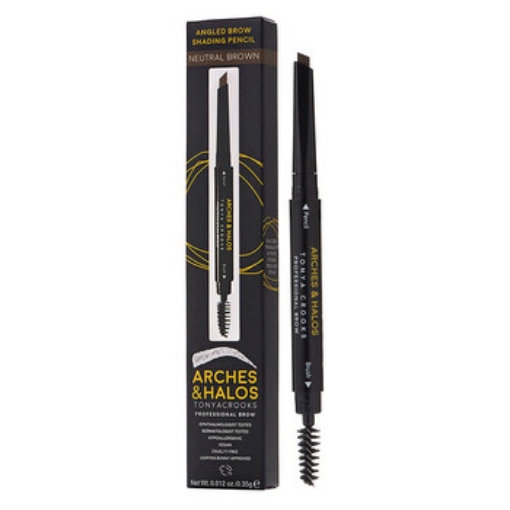 Picture of ARCHES & HALOS Ladies Angled Brow Shading Pencil 0.012 oz Neutral Brown Makeup