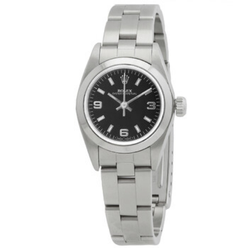 Picture of ROLEX Oyster Perpetual Automatic Black Dial Ladies Watch