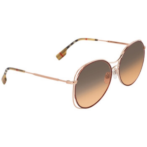 Picture of BURBERRY Brown Gradient Round Ladies Sunglasses