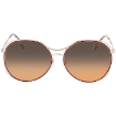 Picture of BURBERRY Brown Gradient Round Ladies Sunglasses