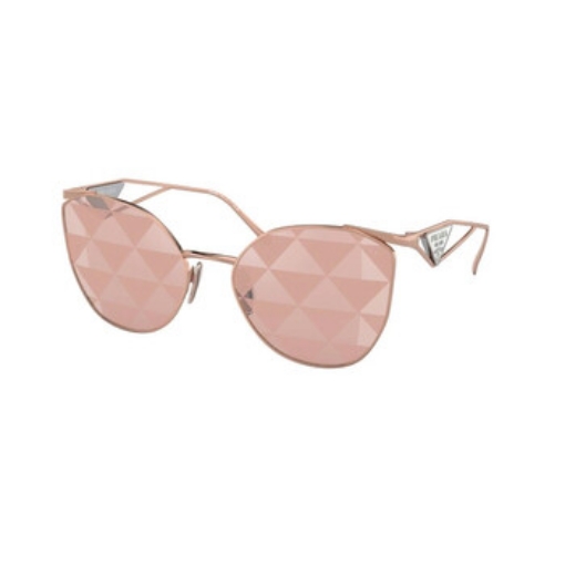 Picture of PRADA Pink Tampo Triangles Silver Irregular Ladies Sunglasses