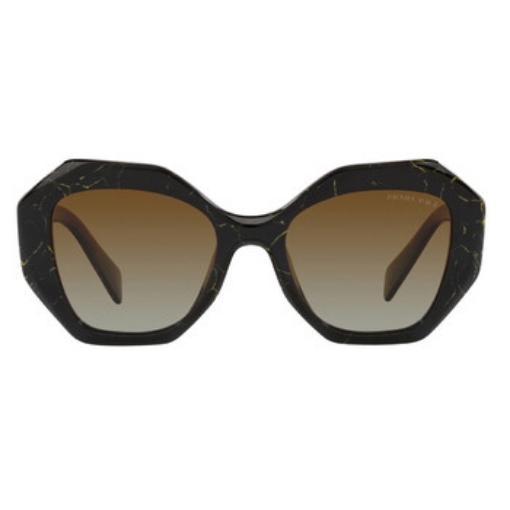 Picture of PRADA Polarized Brown Gradient Irregular Ladies Sunglasses