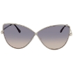 Picture of TOM FORD ELISE Gradient Smoke Butterfly Ladies Sunglasses FT0569-16B 65