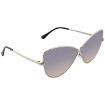 Picture of TOM FORD ELISE Gradient Smoke Butterfly Ladies Sunglasses FT0569-16B 65