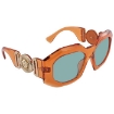 Picture of VERSACE Light Azure Irregular Ladies Sunglasses