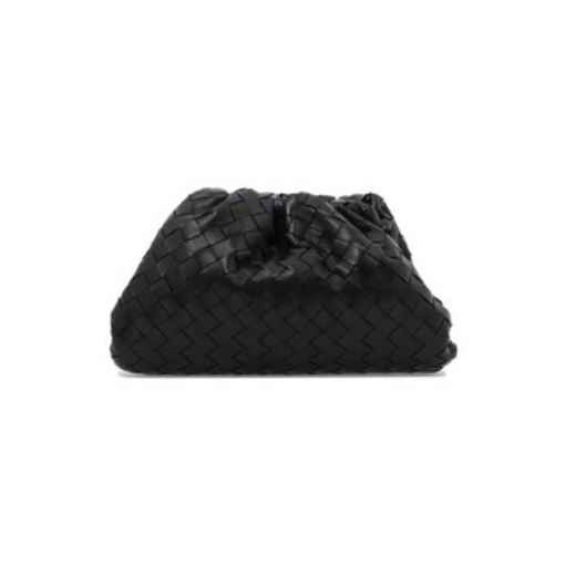 Picture of BOTTEGA VENETA Black Leather Teen Clutch With Woven Pattern