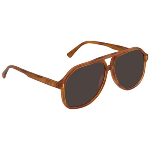 Picture of GUCCI Brown Pilot Men's Sunglasses