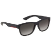 Picture of PRADA LINEA ROSSA Grey Gradient Rectangular Men's Sunglasses