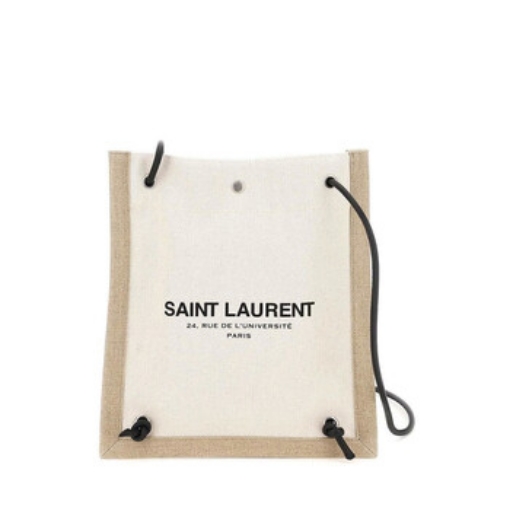 Picture of SAINT LAURENT Universite Flat Crossbody Bag In Canvas