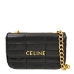Picture of CELINE Chain Shoulder Bag In Quilted Goatskin - Black