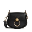 Picture of CHLOE Black Leather And Suede Small Tess Bag