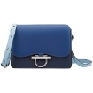 Picture of SALVATORE FERRAGAMO Ladies Joanne Leather Shoulder Bag - Blue