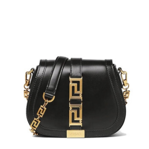 Picture of VERSACE Greca Goddess Small Shoulder Bag - Black