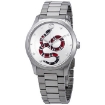 Picture of GUCCI G-Timeless Silver Dial with Snake Motif Stainless Steel Watch