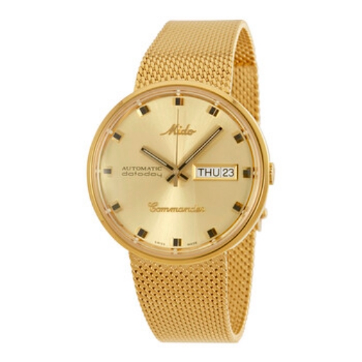 Picture of MIDO Commander Automatic Yellow Gold Plated Unisex Watch M8429.3.22.13