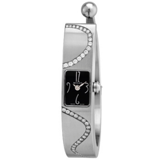 Picture of MILUS Monocera Quartz Black Dial Ladies XXS Bangle Watch