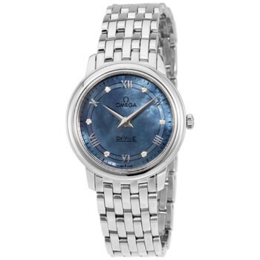 Picture of OMEGA De Ville Prestige Blue Mother of Pearl Ladies Watch