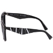 Picture of VALENTINO GARAVANI Grey Gradient Square Ladies Sunglasses