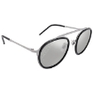 Picture of DOLCE & GABBANA Light Gray Mirrored Silver Pilot Men's Sunglasses