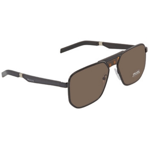 Picture of PRADA Brown Pilot Men's Sunglasses