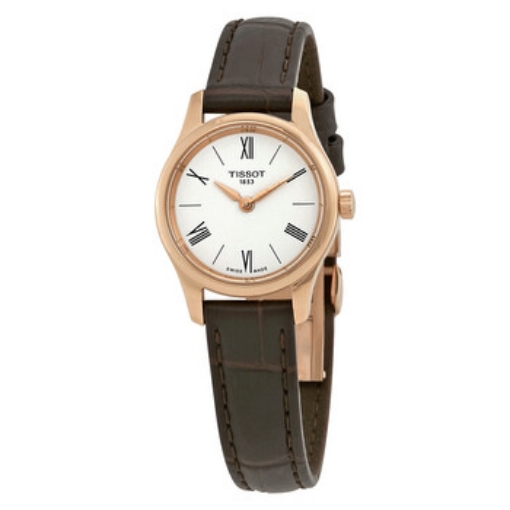 Picture of TISSOT Tradition Thin White Dial Ladies Leather Watch