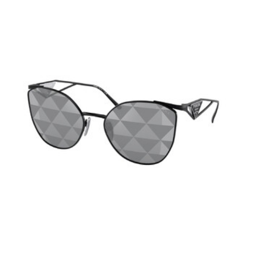 Picture of PRADA Grey Pattern Silver Irregular Ladies Sunglasses