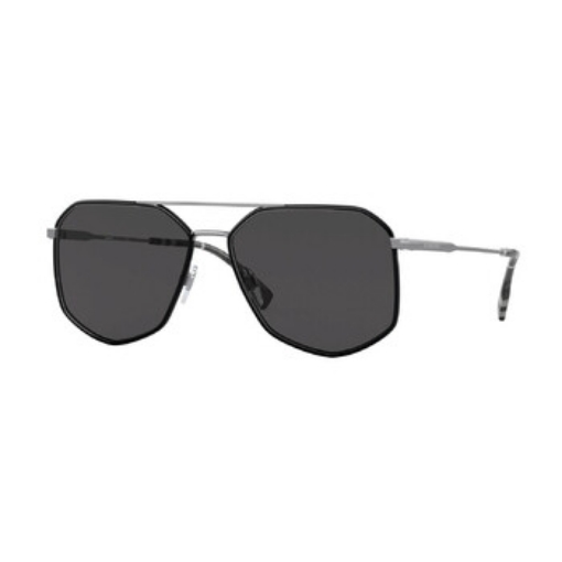 Picture of BURBERRY Ozwald Dark Grey Geometric Men's Sunglasses