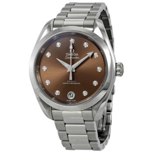 Picture of OMEGA Seamaster Aqua Terra Automatic Diamond Brown Dial Ladies Watch