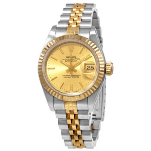 Picture of ROLEX Datejust Automatic Gold Dial Ladies Watch