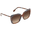 Picture of BURBERRY Gradient Brown Square Ladies Sunglasses