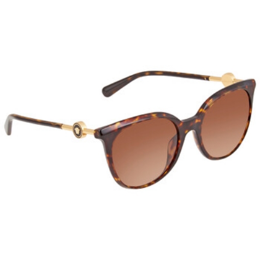 Picture of VERSACE Brown Gradient Round Ladies Sunglasses