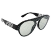 Picture of VERSACE Light Gray Monogram Silver Pilot Men's Sunglasses