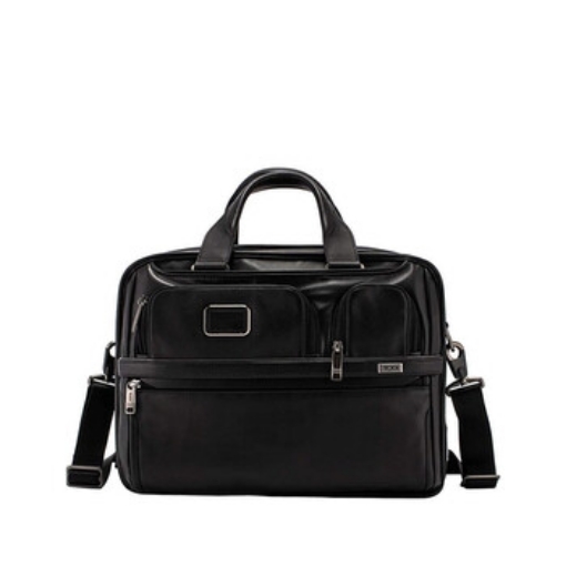 Picture of TUMI Black Leather Alpha 3 Expandable Organizer Laptop Brief