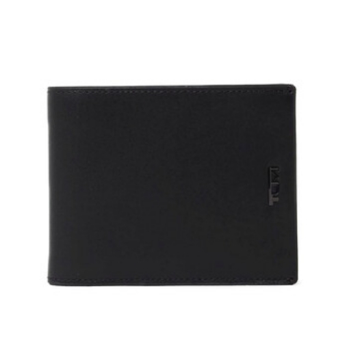 Picture of TUMI Black Smooth Global Wallet With Coin Pocket