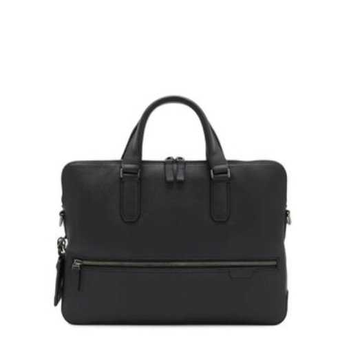 Picture of TUMI Harrison Black Leather Tower Portfolio Briefcase