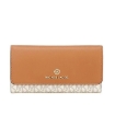 Picture of MICHAEL KORS Ladies Large Logo and Leather Tri-Fold Wallet