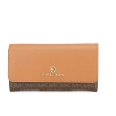 Picture of MICHAEL KORS Ladies Large Logo And Leather Tri-fold Wallet