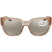 Picture of COSTA DEL MAR Waterwoman Polarized Copper Silver Mirror 580P Square Sunglasses